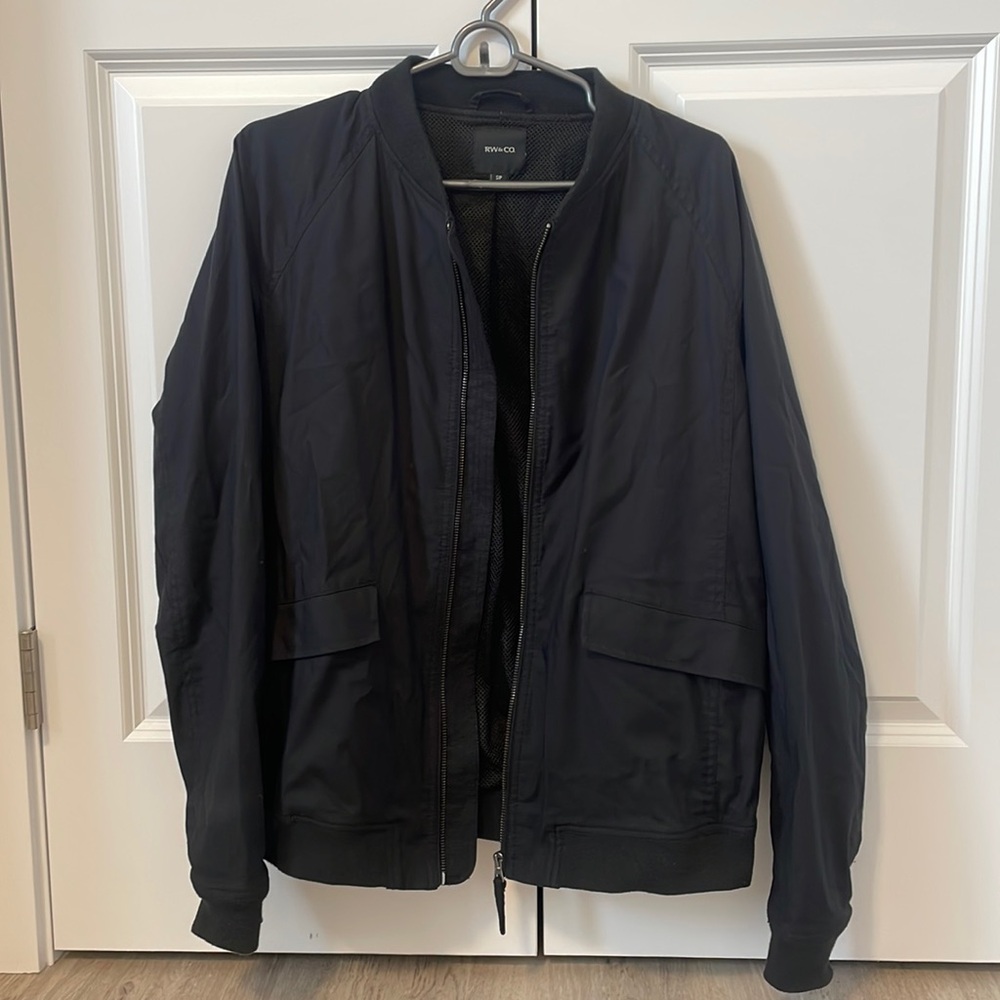 RW&Co black zip-up jacket